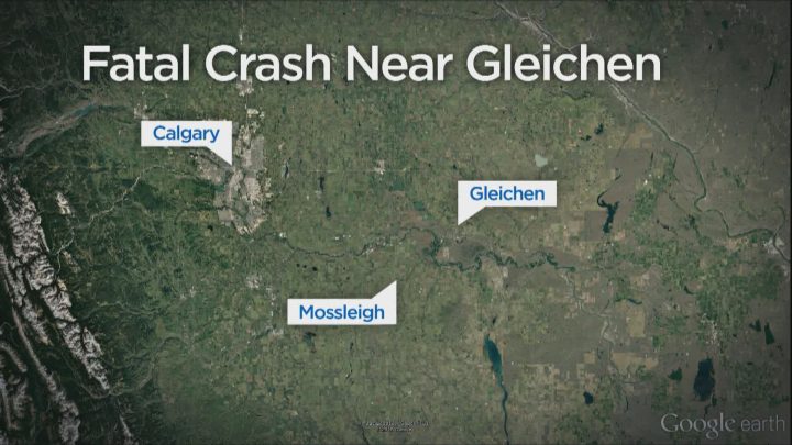 A 51-year-old man is dead after a single-vehicle crash near Mossleigh on Saturday.