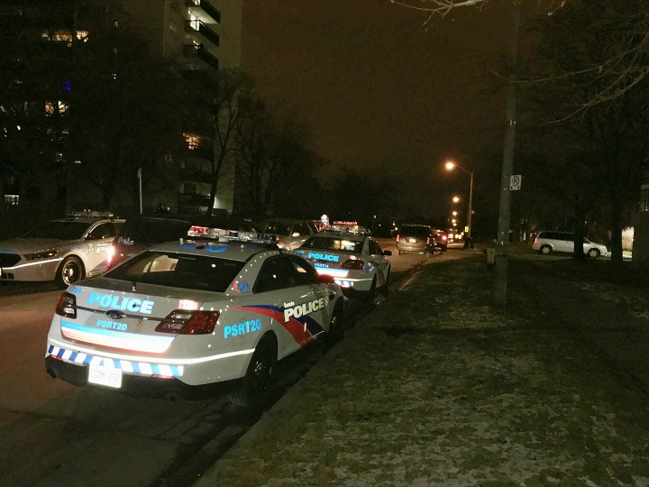 Police attended the scene of a shooting on Gilder Avenue Monday evening.