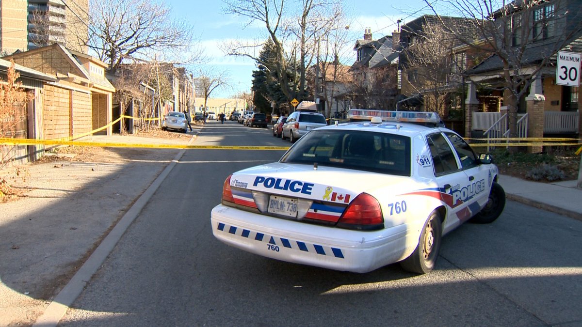 Toronto police investigate a shooting on Hocken Ave. on Dec. 18, 2018.