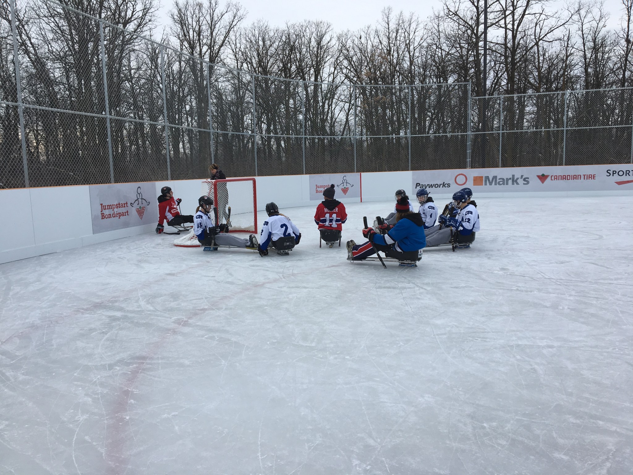 The first fully-accessible outdoor rink in Winnipeg opened Tuesday. 