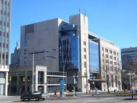 Hamilton police have arrested an Etobicoke man, for allegedly causing a disturbance at John Sopinka Courthouse.