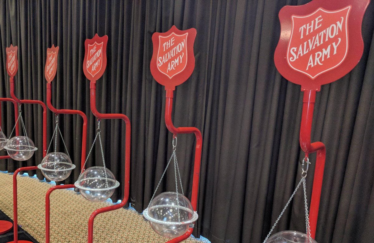 The Salvation Army says they are less than halfway to their cash goal.