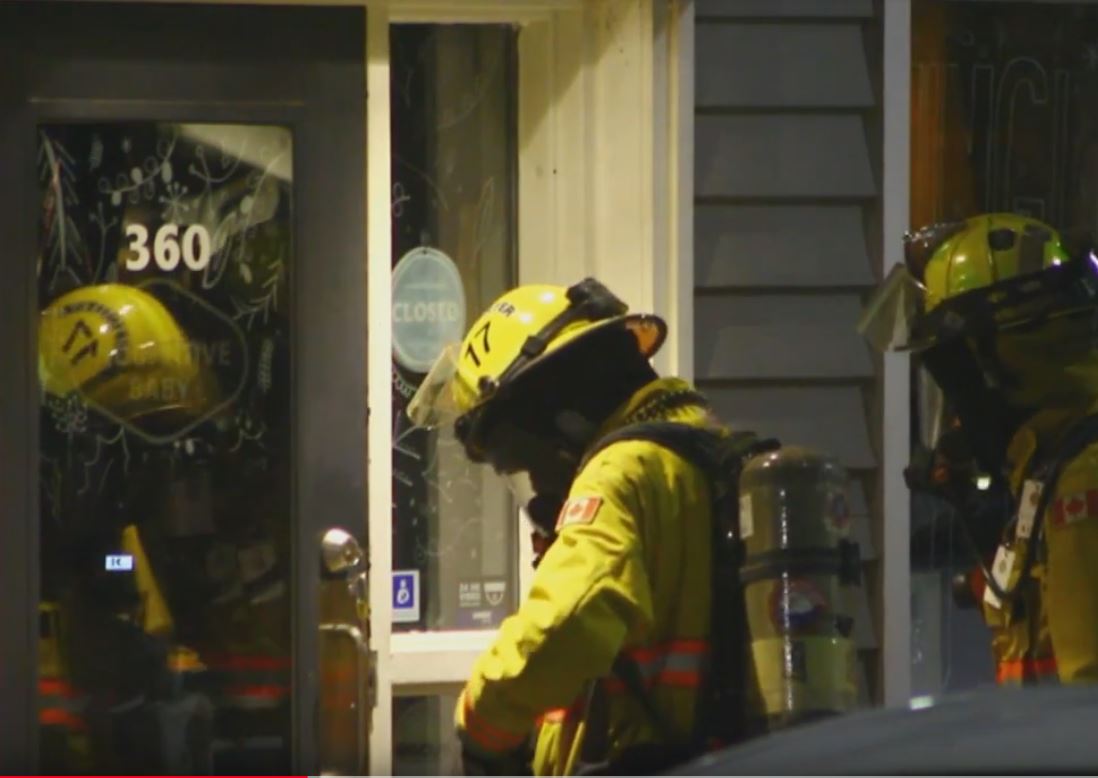Firefighters were called to a refrigerant gas leak in Wolfville, N.S. Tuesday night. 