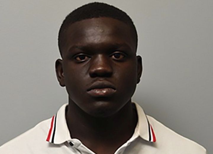 Nelson Lugela is seen in this undated police handout photo provided by the Alberta Courts. Nelson Lugela, 21, was on trial for second-degree murder in the death of Calgary Stampeder Mylan Hicks outside the Marquee Beer Market in September 2016.