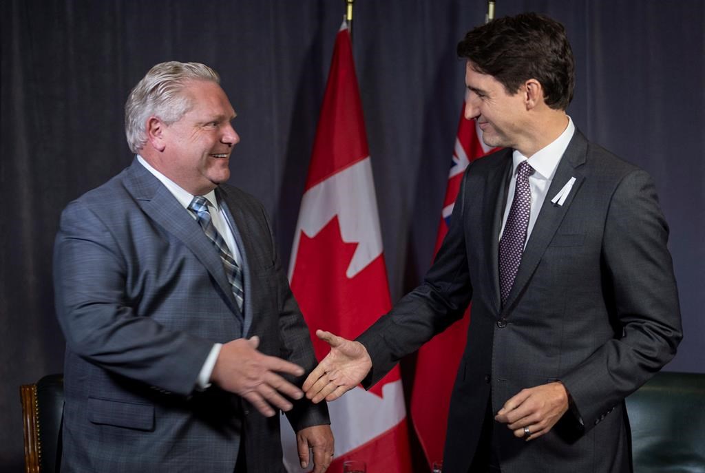Doug Ford congratulates Trudeau on election win, says he's ready to work together | Globalnews.ca