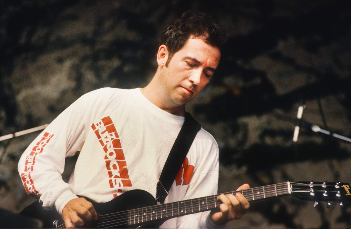 Pete Shelley of The Buzzcocks performs at Pukkelpop Festival at Sanicole airport, Hechtel, Belgium on Aug. 26, 1990.