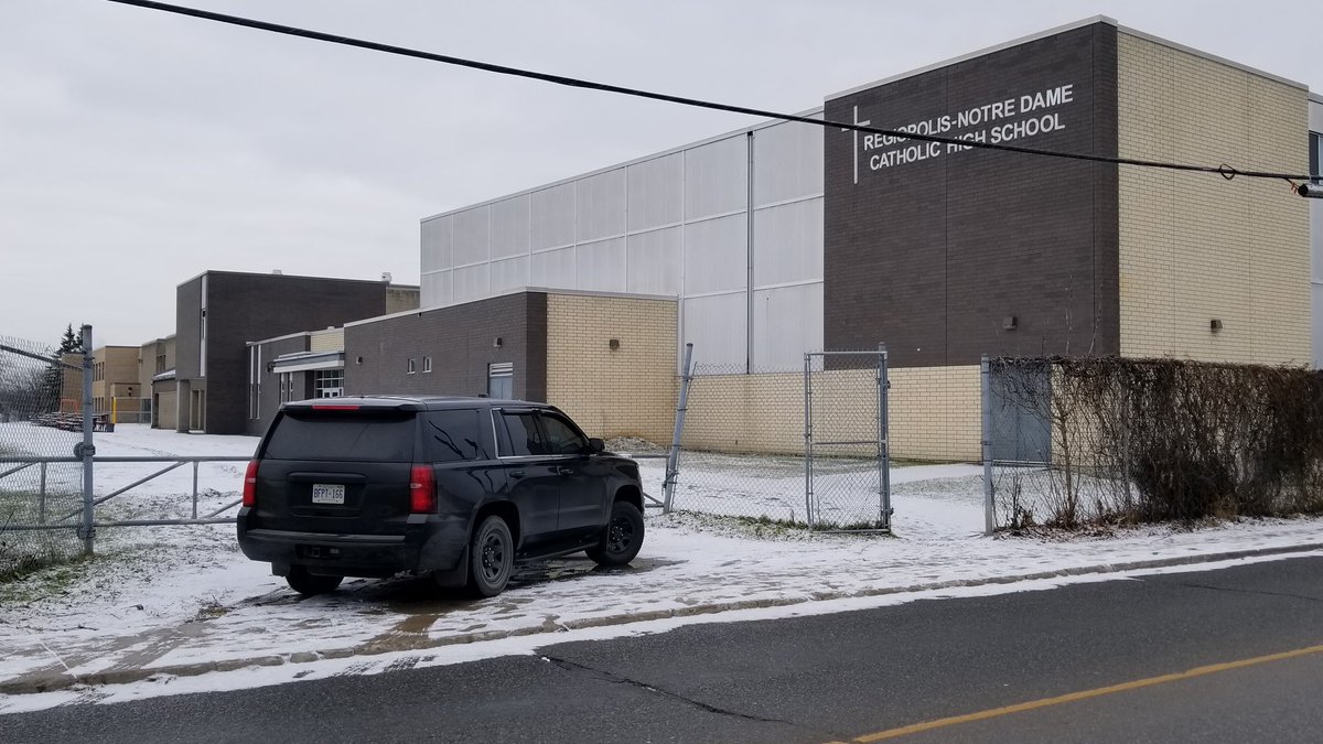Regiopolis was briefly put under hold and secure on Dec. 12, but was lifted when an incident nearby the school was cleared up, Kingston police say.