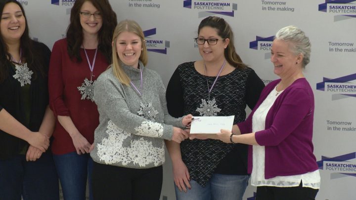 Students in the Business Certificate program raised more than $12,000 in one month for various local charities.