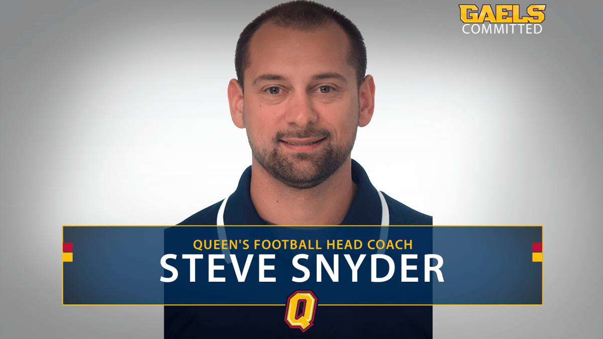Steve Snyder becomes the fifth Queen's football head coach over the past 70 years.