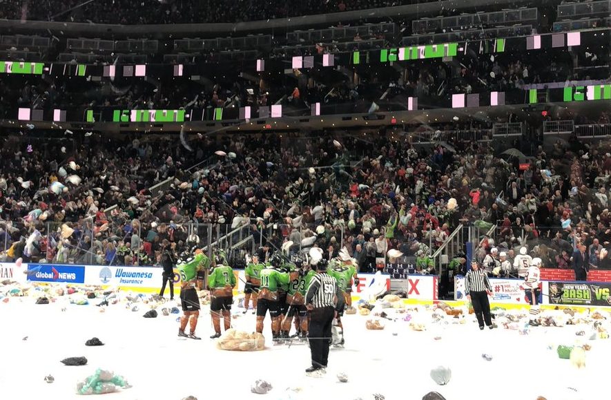 630 CHED Santas Anonymous Teddy Bear Toss. December 8, 2018.