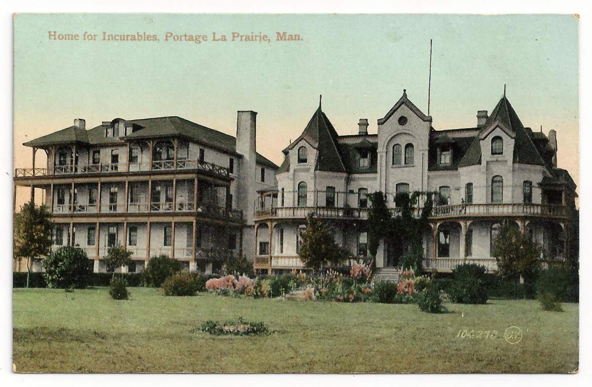 The Manitoba Development Centre when it was known as the 'Home for Incurables.'.