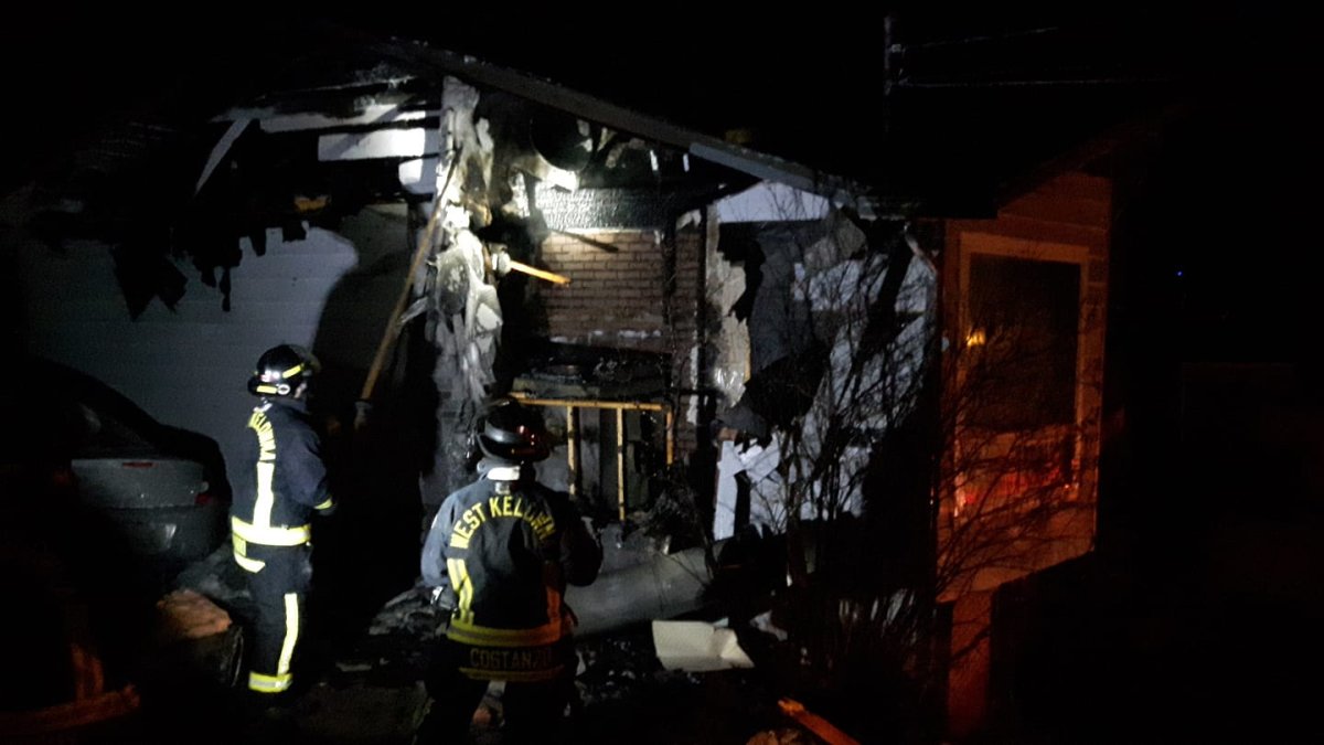 Four people managed to escape a residential structure fire in the Glenrosa area of West Kelowna on Saturday night. 