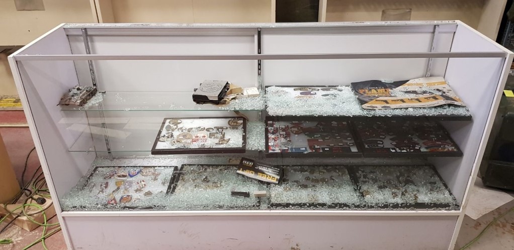 SEBARMS Guns and Gear store was robbed again Sunday, Jan. 27, 2019.