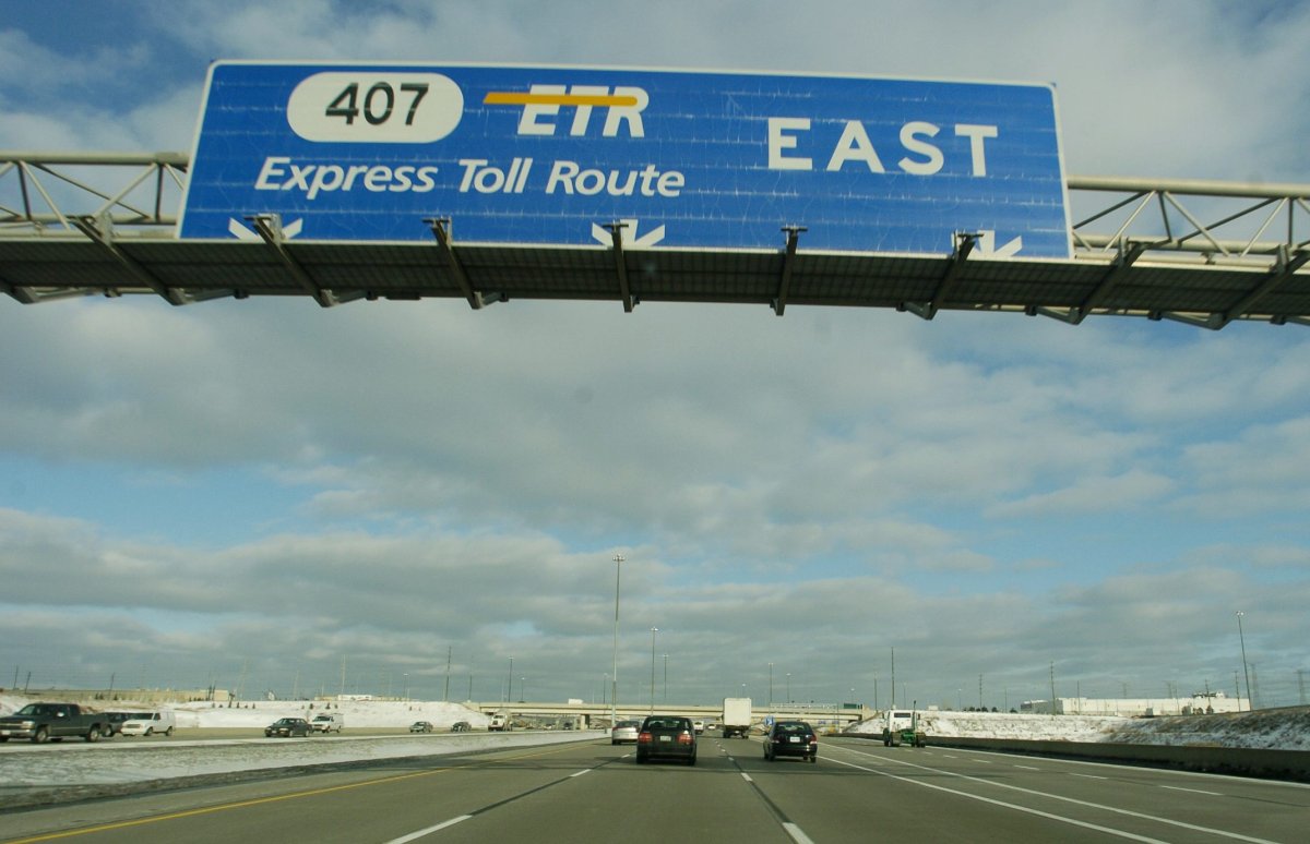 File photo - Highway 407 ETR in Ontario.
