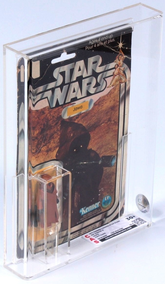 A U.S. grading company rated the item 30 out of 100, largely because of wear and tear on its packaging, Turgeon said.