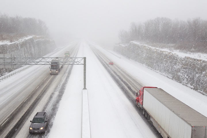 OPP says there's been over 350 snow-related crashes in the GTA on the weekend. 
