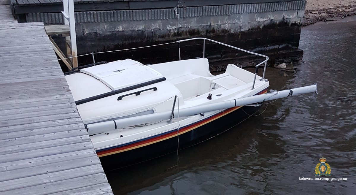 Kelowna RCMP are searching for the owner of a sailboat that went adrift in Okanagan Lake.