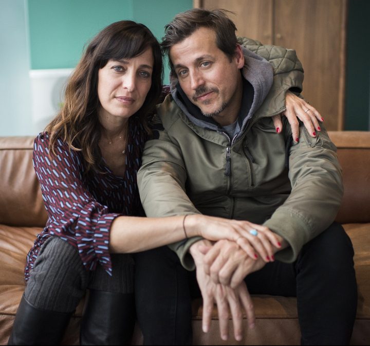 Chantal Kreviazuk, left, and Raine Maida pose for a portrait at the Thompson Hotel in Toronto on Jan. 23, 2019. 