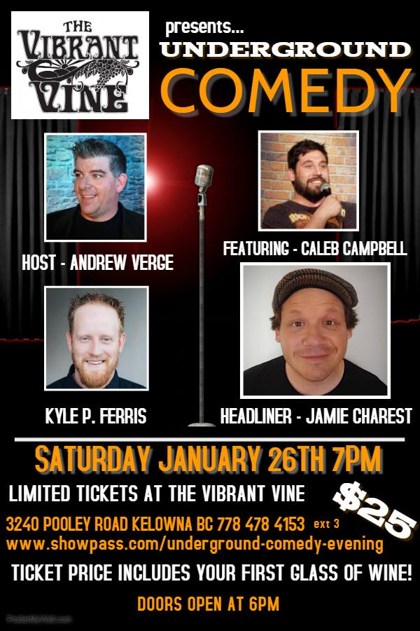 Underground Comedy at The Vibrant Vine - image