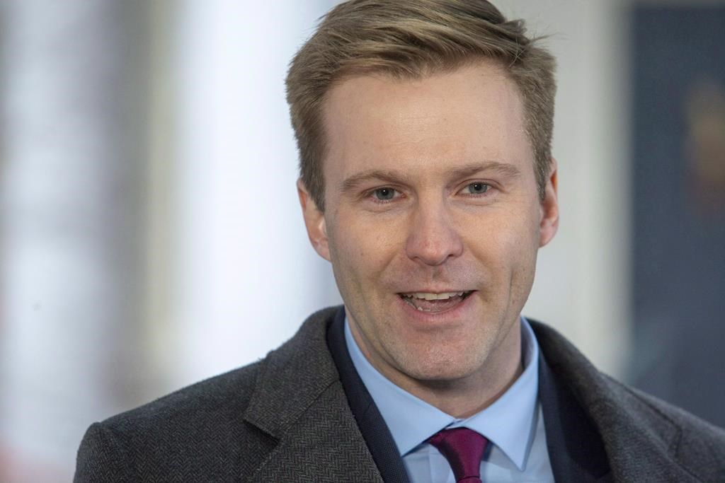 New Brunswick Liberal Leader Brian Gallant answers questions from the media after meeting with Lieutenant Governor of New Brunswick Jocelyne Roy-Vienneau at Government House in Fredericton on Friday, Nov. 2, 2018.