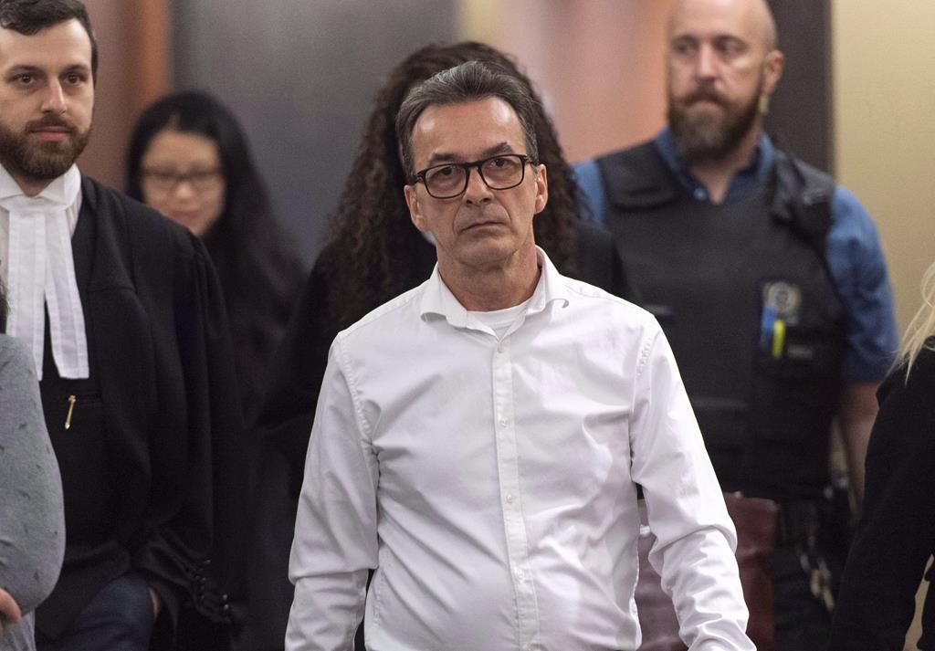 Michel Cadotte, accused of murder in the 2017 death of his ailing wife in what has been described as a mercy killing, is seen at the courthouse in Montreal on January 7, 2019.