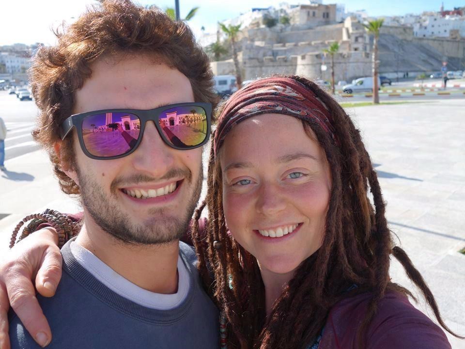 Edith Blais and her partner Luca Tacchetto.