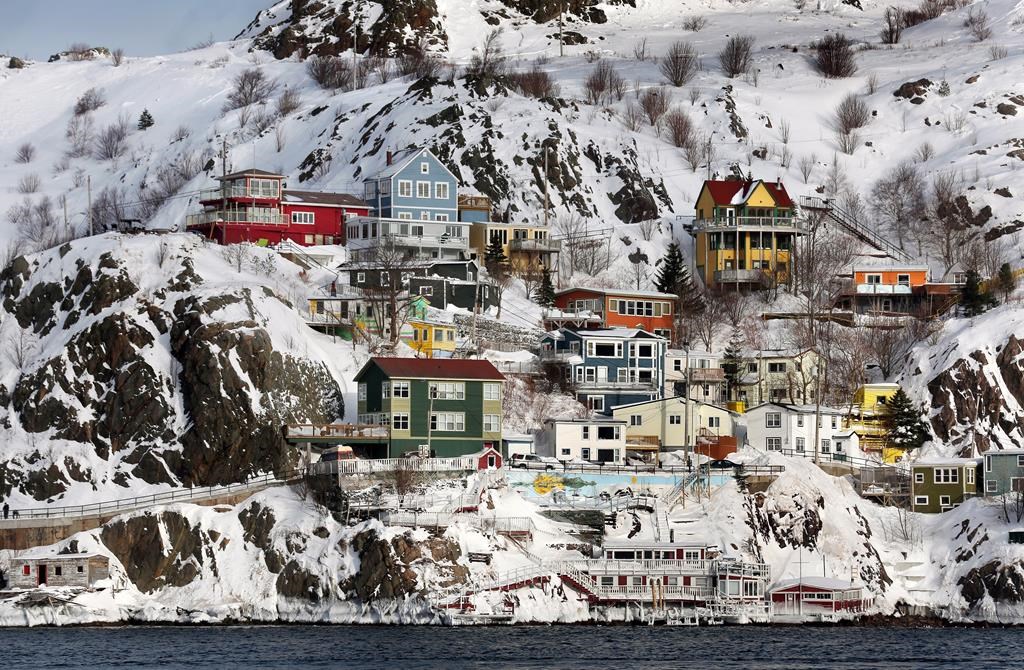 An overall view of the city after a winter storm hit St. John's. N.L., on January 5, 2014. As St. John's, N.L.