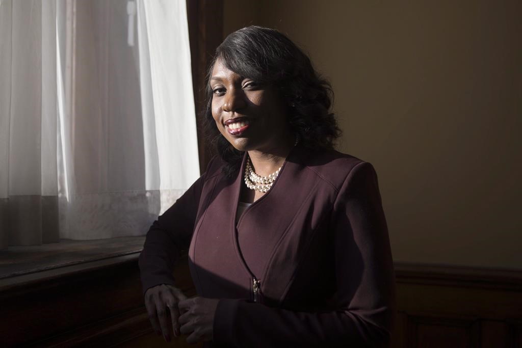 Mitzie Hunter is pictured at the Ontario Legislature in Toronto on Wednesday, January 17, 2018. As Ontario's Liberals regroup following their electoral drubbing last summer, one of the few remaining elected members wants to give more people a say in how their next leader is chosen. THE CANADIAN PRESS/Chris Young.