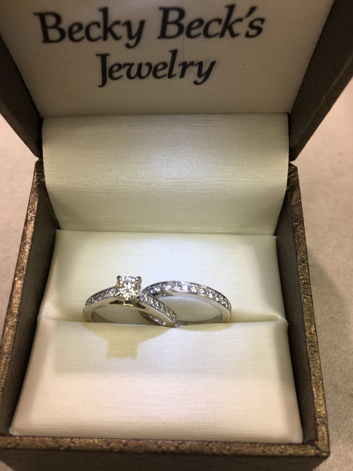 The new wedding ring Don picked out for his wife of 67 years.