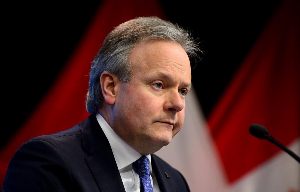 Stephen Poloz, Governor of the Bank of Canada, said the trajectory of its key interest rate remains "highly uncertain." THE CANADIAN PRESS/.