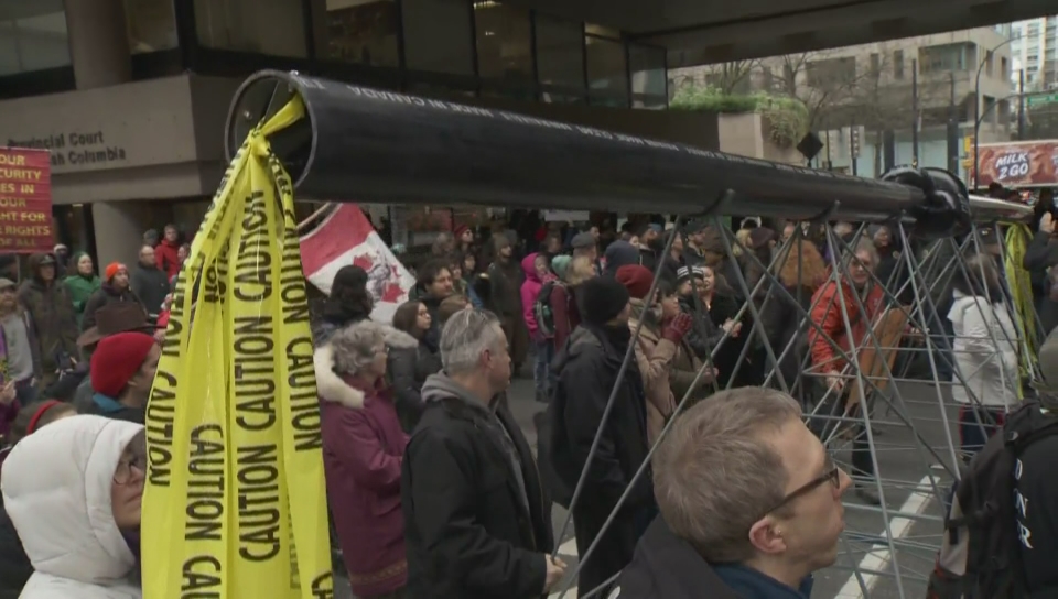 Rallies held in support of anti-pipeline protesters arrested in northern B.C. - image