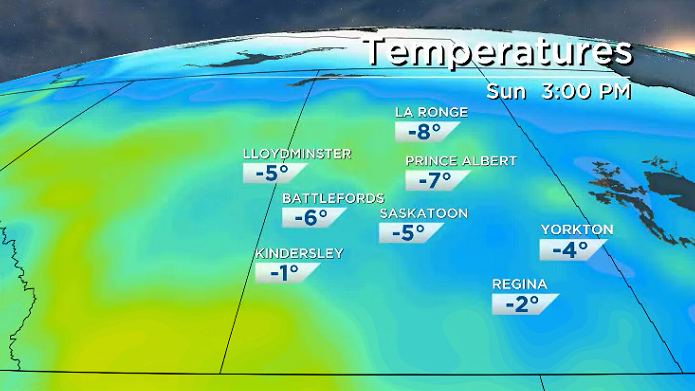 A wave of warm air rolls in across central Saskatchewan for the second weekend of 2019.