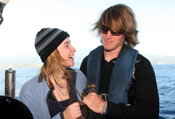 Zac Sunderland meets his sister Abby Sunderland on a French fisheries patrol boat Saturday, June 26, 2010, at Saint Denis de la Reunion, in the Reunion island, a French oversea territory in the Indian Ocean.