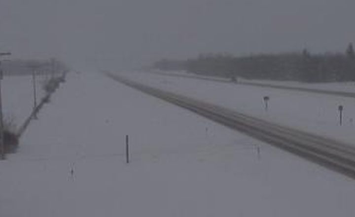A view of Highway 16, west of Highway 834 near Elk Island National Park on Jan. 4, 2019.