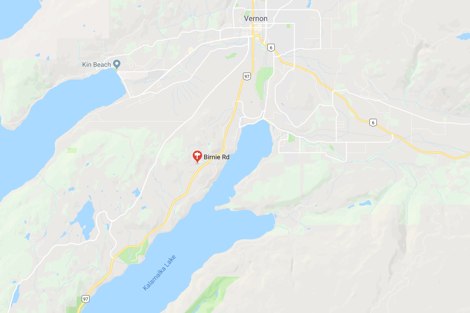 RCMP said a woman was killed in a multi-vehicle crash on Highway 97 near Vernon, B.C. on Sunday. 