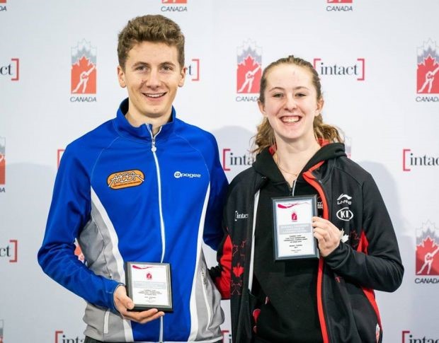 Manitoban speed skater Alexa Scott (right) will be representing Canada in the World Junior Championships.