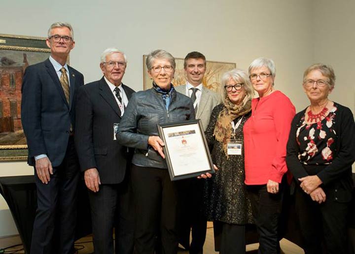 Members of the Ancient Echoes Interpretive Centre travelled out to New Brunswick to accept a National Trust Ecclesiastical Insurance Cornerstone Award.