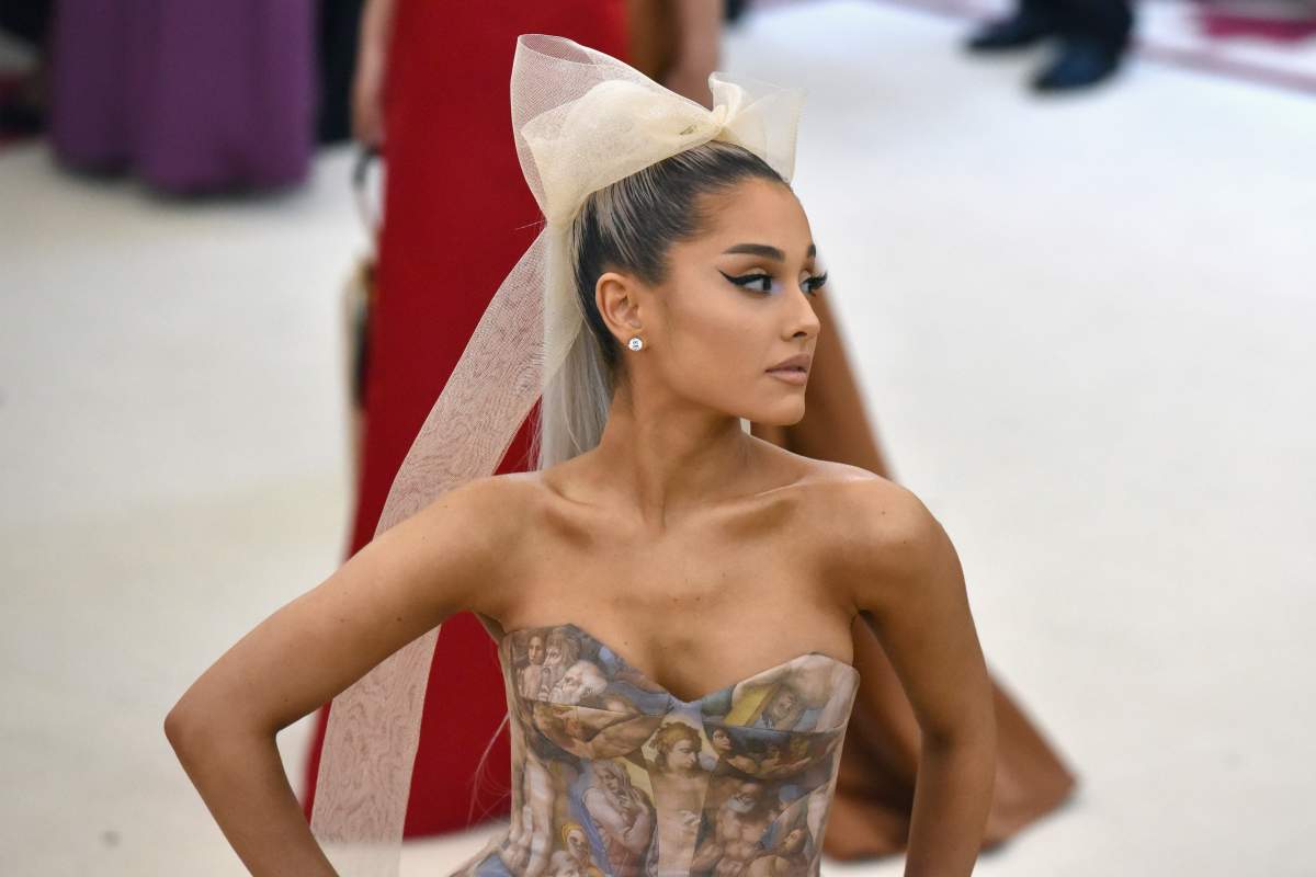 Ariana Grande attends the Heavenly Bodies Gala at The Metropolitan Museum of Art on May 7, 2018 in New York City.