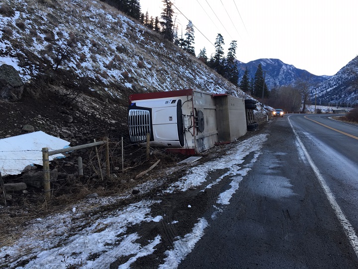 Another view of the accident scene on Friday afternoon.