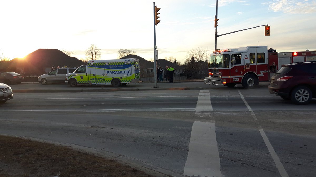A collision involving a pedestrian closed a section of Bayridge Drive on Jan. 14.