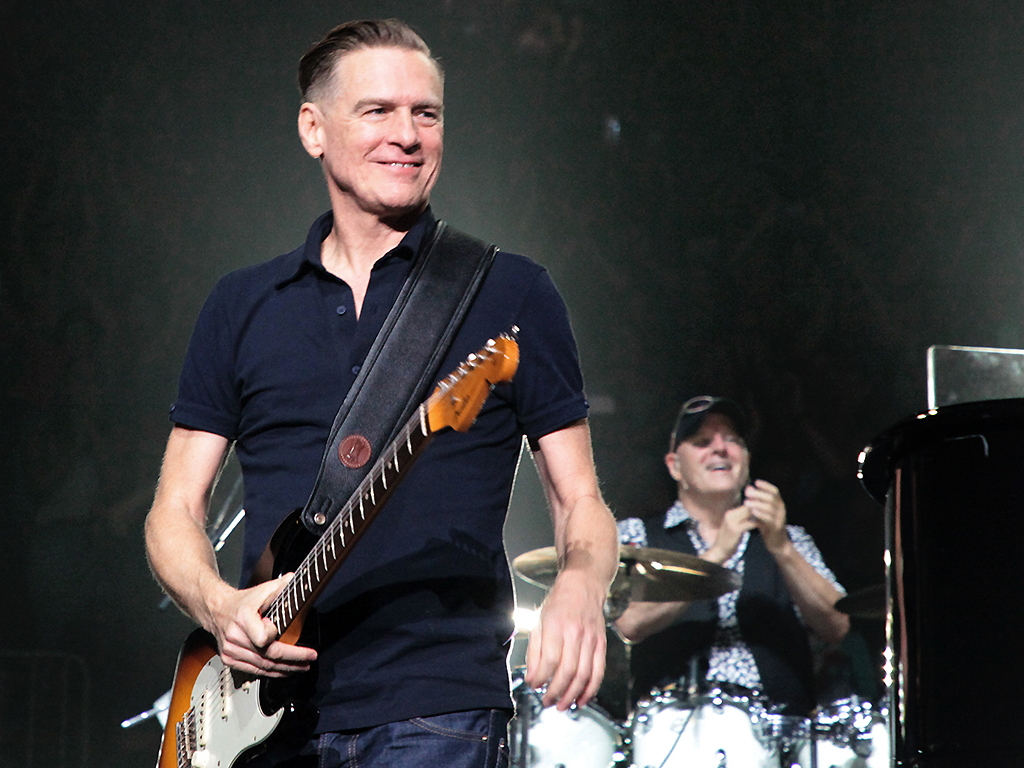 Bryan Adams performs onstage during the 55th consecutive show of Billy Joel's residency at Madison Square Garden on August 23, 2018 in New York City.