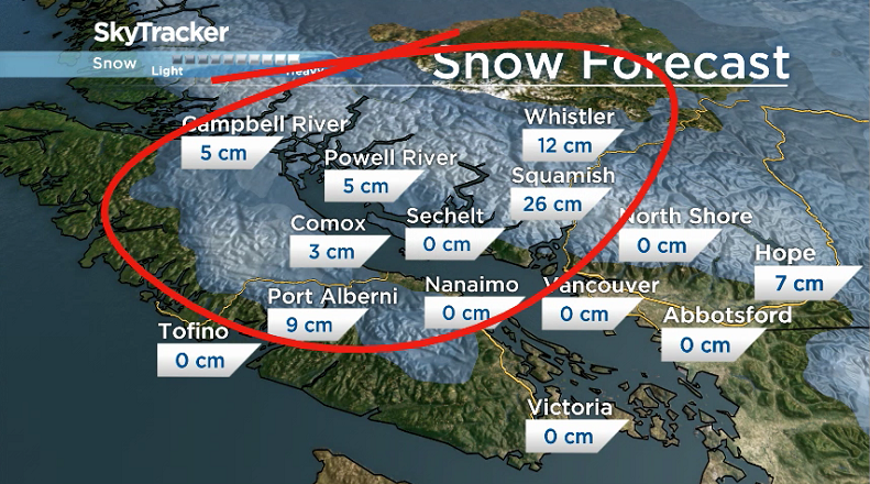 Snowfall Warnings Hit The South Coast, Travel Impacted On Vancouver ...