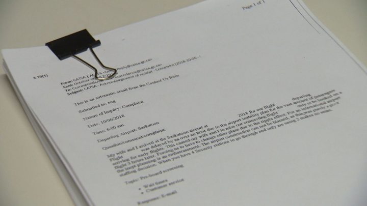 Access to Information records documenting hundreds of complaints from passengers.