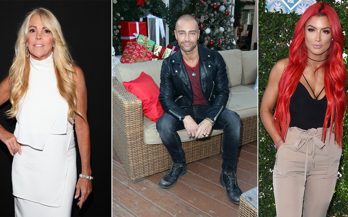 (L-R): Dina Lohan, Joey Lawrence and Natalie Eva Marie are entering the 'Big Brother' house.