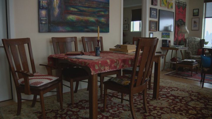 Inside a suite at Wolf Willow.