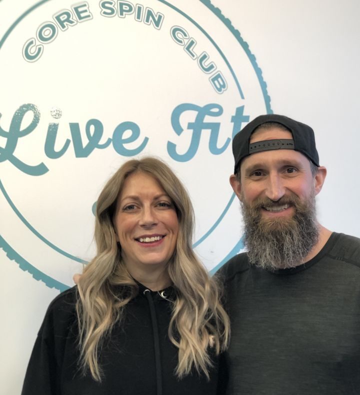 Krista and Tyler McRae are owners of Core Spin, a spin and HIIT (high intensity interval training) studio with two locations in southeast Calgary.