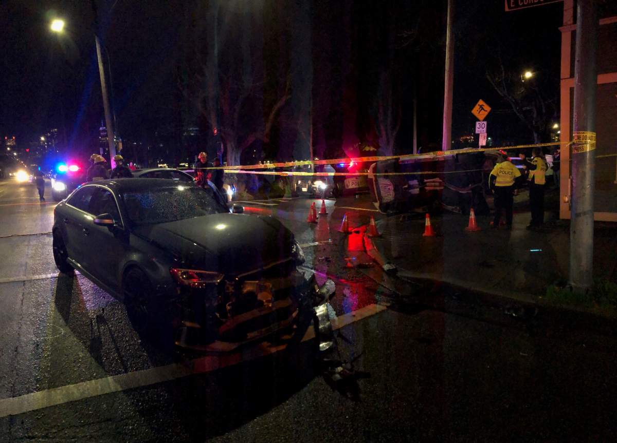 Car flees Vancouver police traffic stop, ensuing collision sends 3 to ...