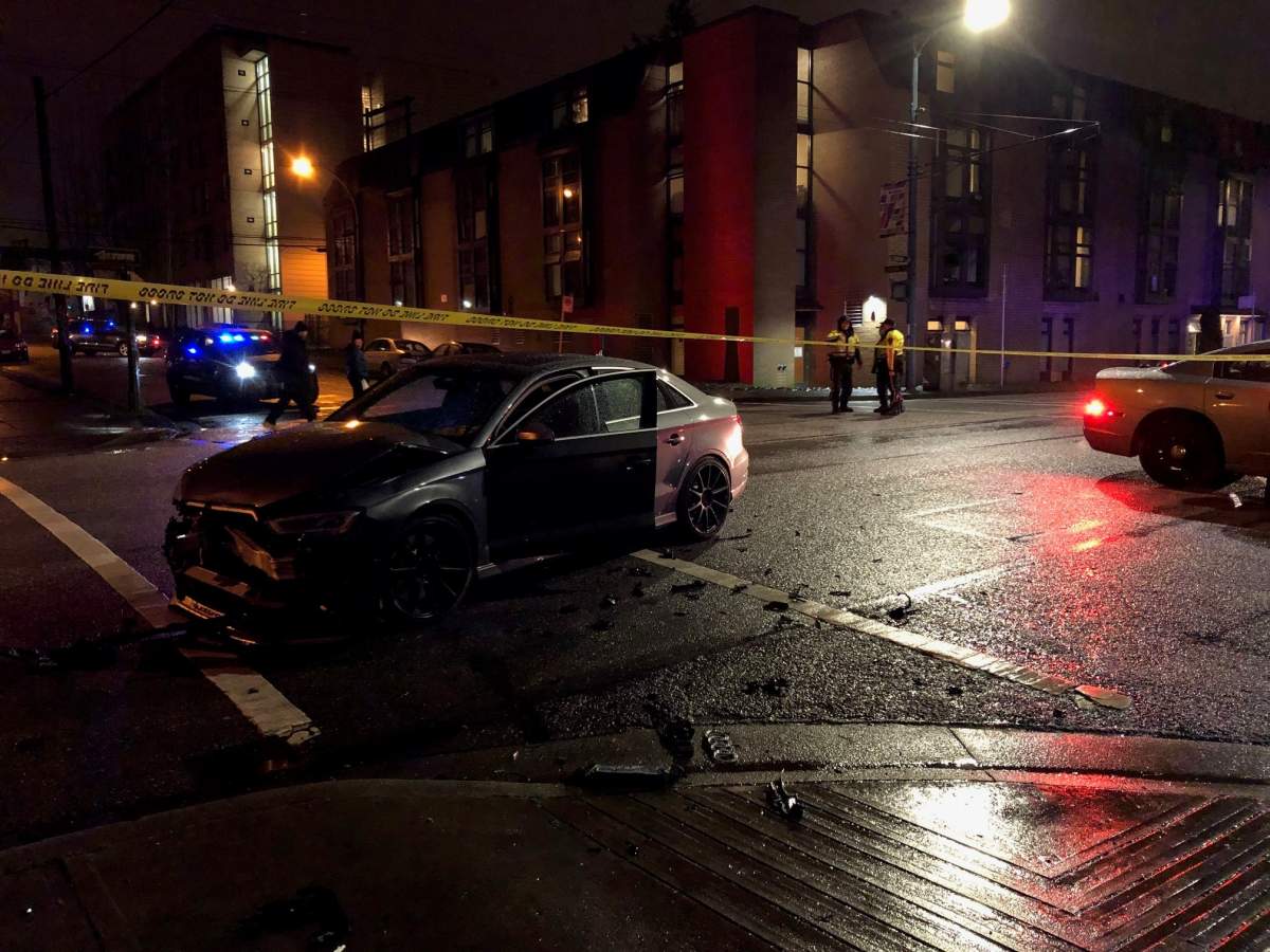 Car flees Vancouver police traffic stop, ensuing collision sends 3 to ...