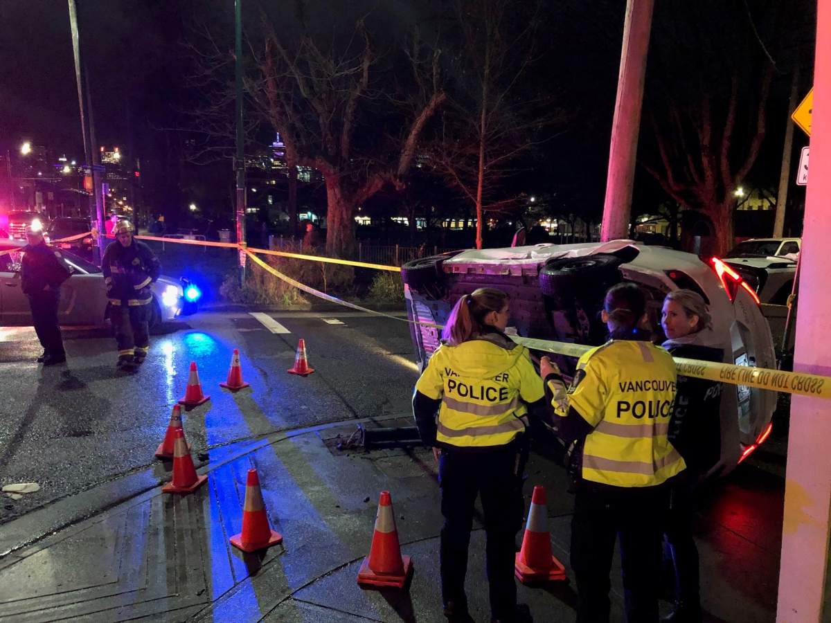 Car flees Vancouver police traffic stop, ensuing collision sends 3 to ...