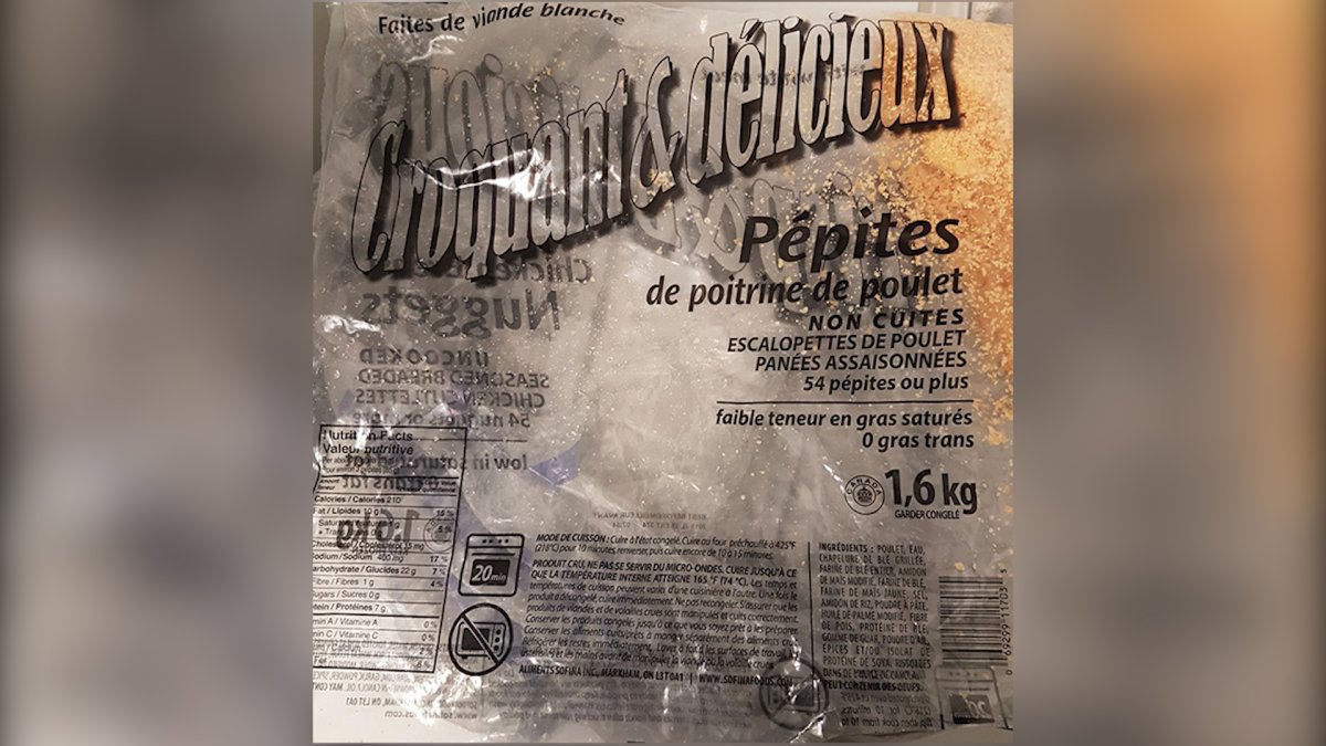 The Canadian Food Inspection Agency has issued a recall of Crisp & Delicious brand Chicken Breast Nuggets due to possible Salmonella contamination.